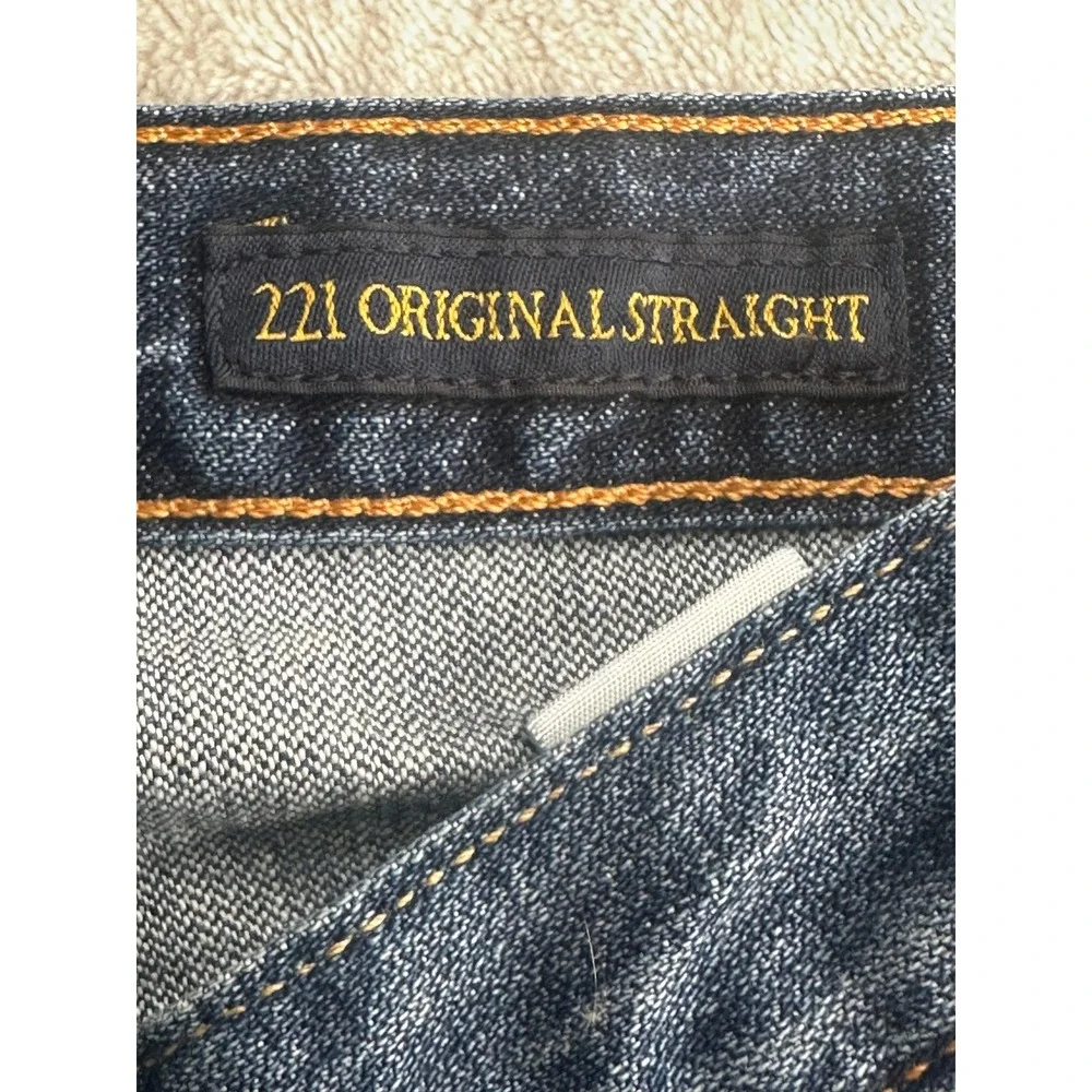 Lucky Brand 221 Original Straight Jeans Mens 36x32 Blue Medium Wash